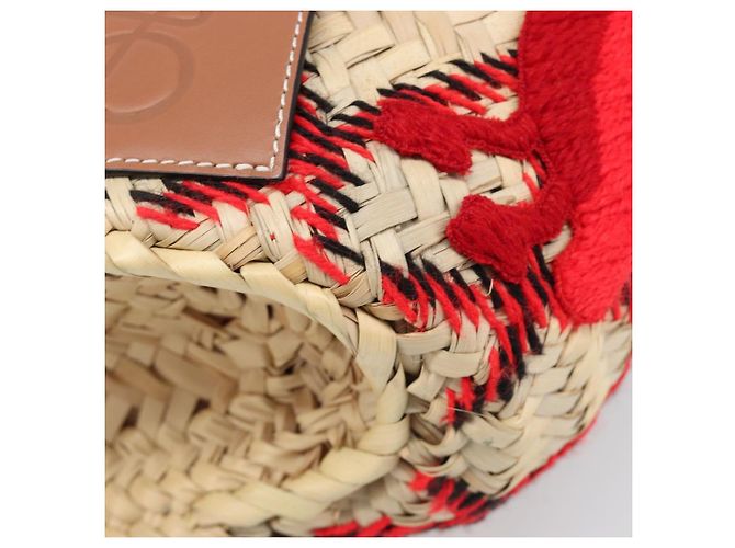 LOEWE Körbtasche aus Raffia William D. Morgan Collaboration Beige Auth BA15634SAM Golden - Ansicht 8