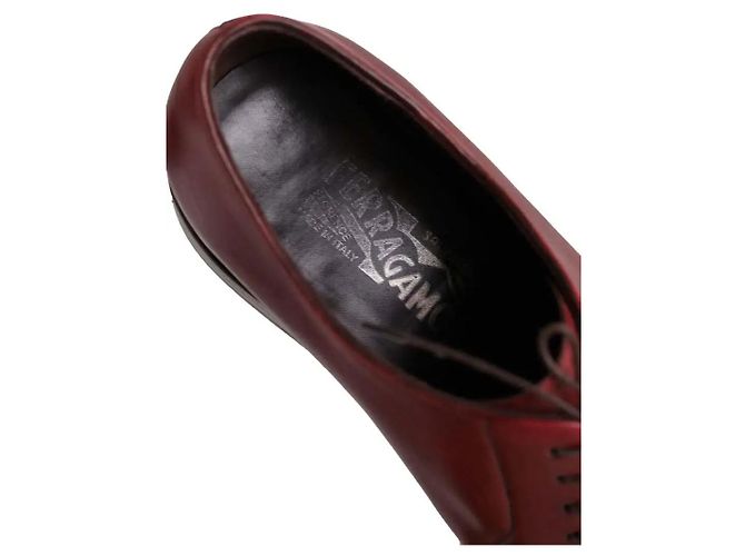Salvatore Ferragamo Scarpe stringate bordeaux Bordò - vista 6