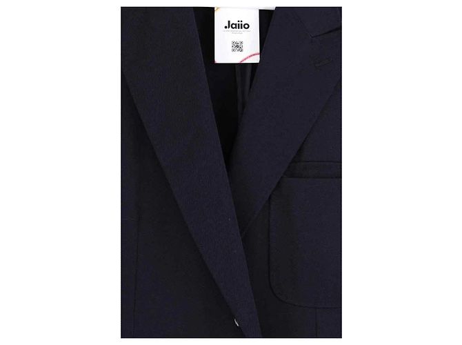 Fato Hermès de lã azul - vista 2