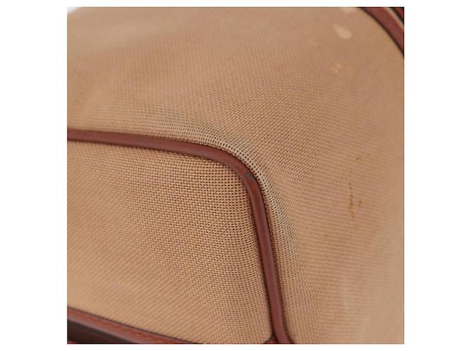 Autre Marque Borsa a mano SAINT LAURENT Canvas Beige Brown Auth ka6114 Marrone - vista 17