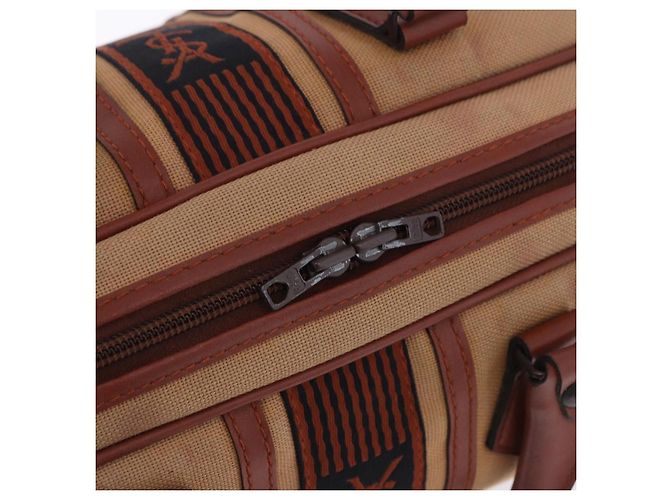Autre Marque Borsa a mano SAINT LAURENT Canvas Beige Brown Auth ka6114 Marrone - vista 19
