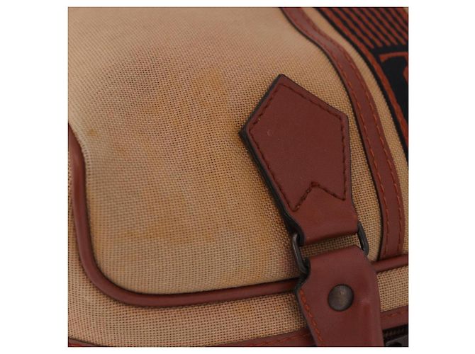 Autre Marque Borsa a mano SAINT LAURENT Canvas Beige Brown Auth ka6114 Marrone - vista 9