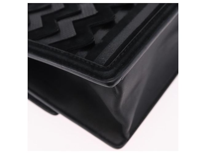 Borsa Salvatore Ferragamo Gancini in camoscio 2way nera tono oro Auth ka6147 Nero - vista 18