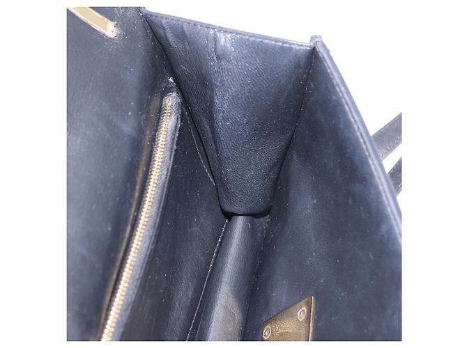 Borsa Salvatore Ferragamo Gancini in camoscio 2way nera tono oro Auth ka6147 Nero - vista 25