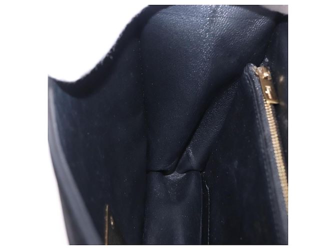 Borsa Salvatore Ferragamo Gancini in camoscio 2way nera tono oro Auth ka6147 Nero - vista 26