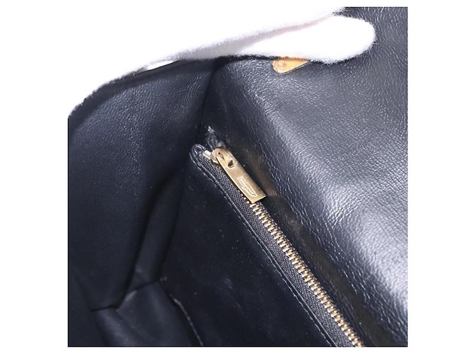 Borsa Salvatore Ferragamo Gancini in camoscio 2way nera tono oro Auth ka6147 Nero - vista 27