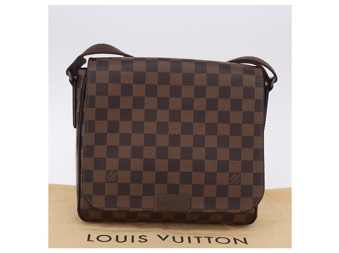 LOUIS VUITTON Damier Ebene District PM Shoulder Bag N41213 LV Auth 201434V - vista 12