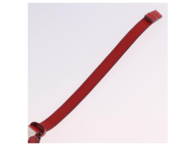 Bracciale LOEWE in pelle rossa argento autentico 203313A Rosso - vista 7