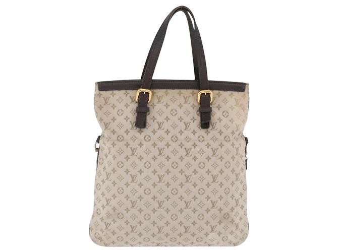 Borsa Tote 2 vie LOUIS VUITTON Monogram Mini Francoise Khaki M92209 LV Auth fm5439 Cachi - vista 13