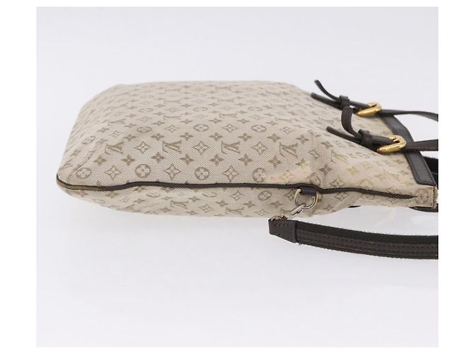 Borsa Tote 2 vie LOUIS VUITTON Monogram Mini Francoise Khaki M92209 LV Auth fm5439 Cachi - vista 4