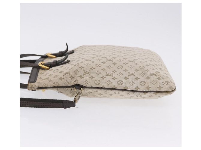 Borsa Tote 2 vie LOUIS VUITTON Monogram Mini Francoise Khaki M92209 LV Auth fm5439 Cachi - vista 5
