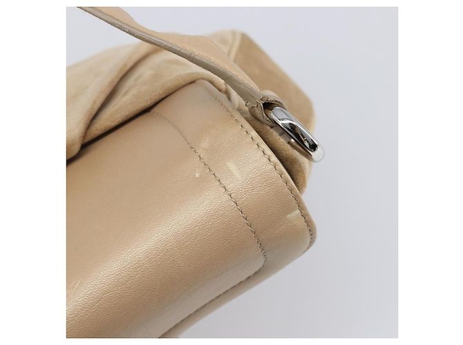Borsa CARTIER PANTHERE Suede Beige Silver Auth 201200V Argento - vista 10