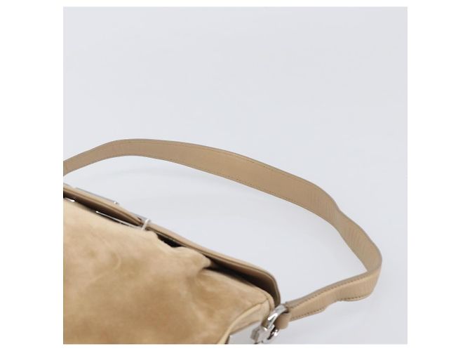 Borsa CARTIER PANTHERE Suede Beige Silver Auth 201200V Argento - vista 14