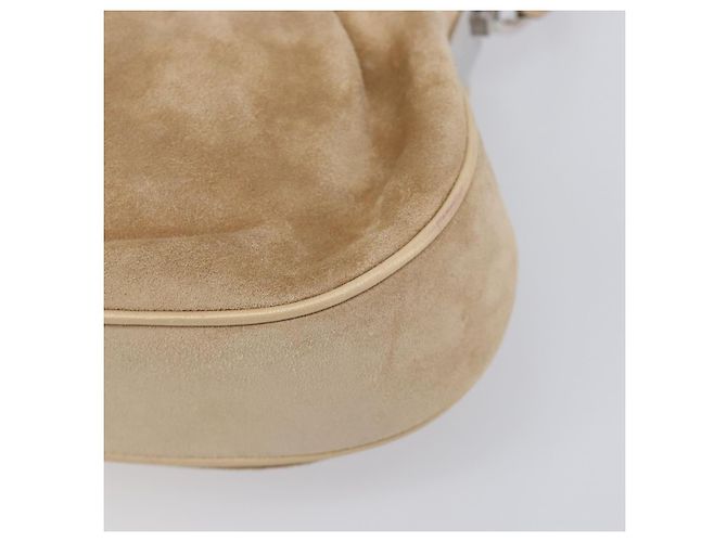 Borsa CARTIER PANTHERE Suede Beige Silver Auth 201200V Argento - vista 17