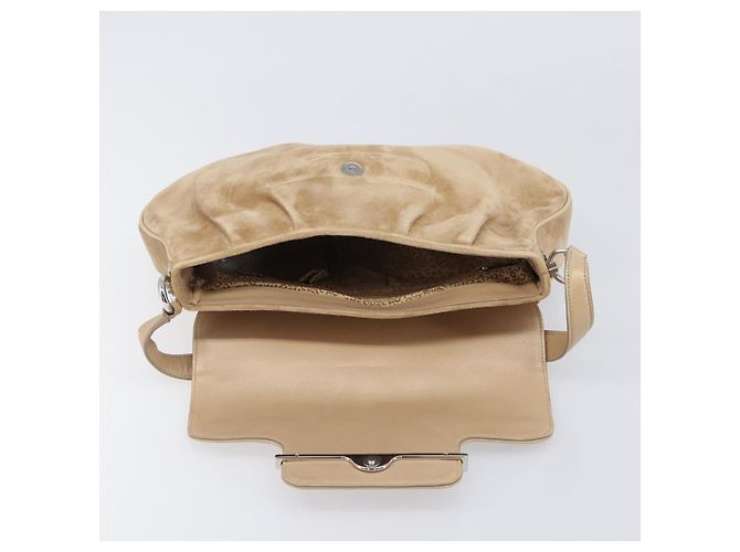 Borsa CARTIER PANTHERE Suede Beige Silver Auth 201200V Argento - vista 20
