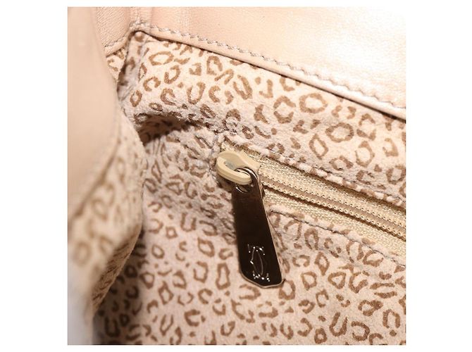 Borsa CARTIER PANTHERE Suede Beige Silver Auth 201200V Argento - vista 24