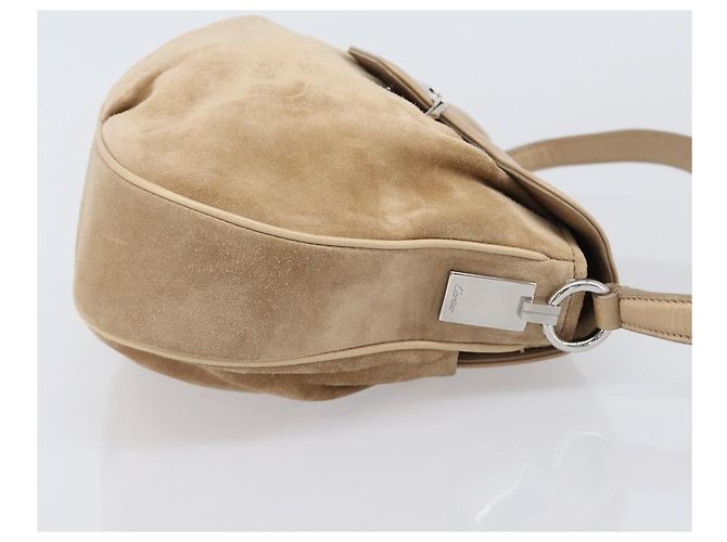 Borsa CARTIER PANTHERE Suede Beige Silver Auth 201200V Argento - vista 3