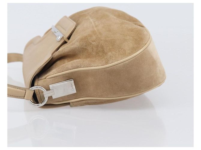 Borsa CARTIER PANTHERE Suede Beige Silver Auth 201200V Argento - vista 4