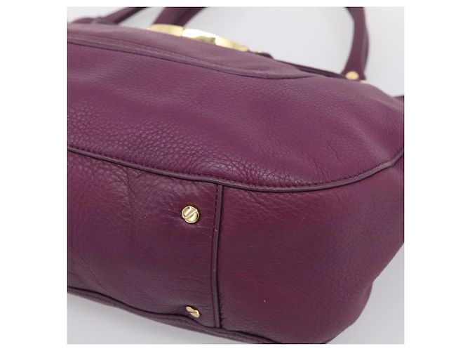 Borsa TORY BURCH in pelle 2way Viola Tono Oro Auth 203348A Porpora - vista 10