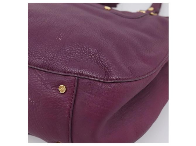 Borsa TORY BURCH in pelle 2way Viola Tono Oro Auth 203348A Porpora - vista 16