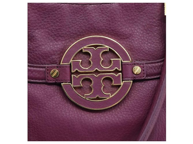 Borsa TORY BURCH in pelle 2way Viola Tono Oro Auth 203348A Porpora - vista 18