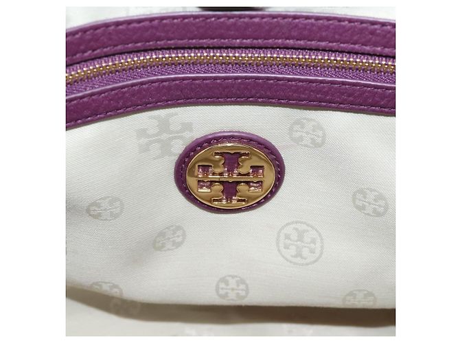 Borsa TORY BURCH in pelle 2way Viola Tono Oro Auth 203348A Porpora - vista 19