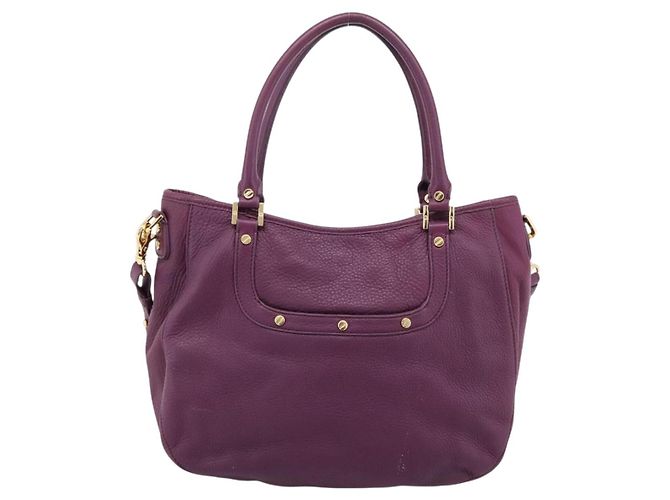 Borsa TORY BURCH in pelle 2way Viola Tono Oro Auth 203348A Porpora - vista 2