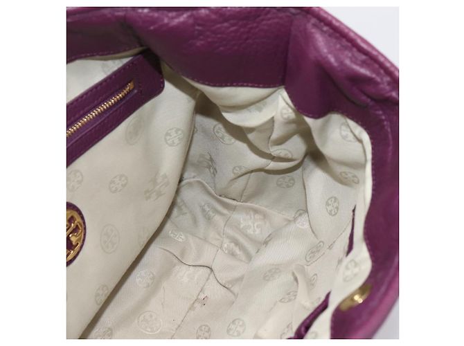 Borsa TORY BURCH in pelle 2way Viola Tono Oro Auth 203348A Porpora - vista 20