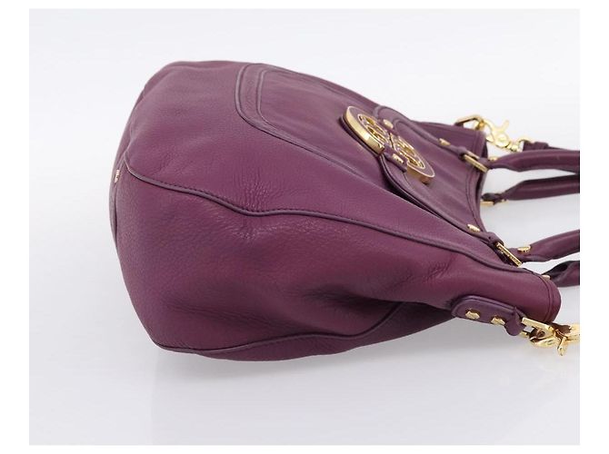 Borsa TORY BURCH in pelle 2way Viola Tono Oro Auth 203348A Porpora - vista 4