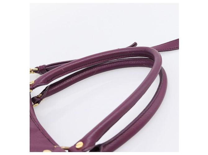 Borsa TORY BURCH in pelle 2way Viola Tono Oro Auth 203348A Porpora - vista 8