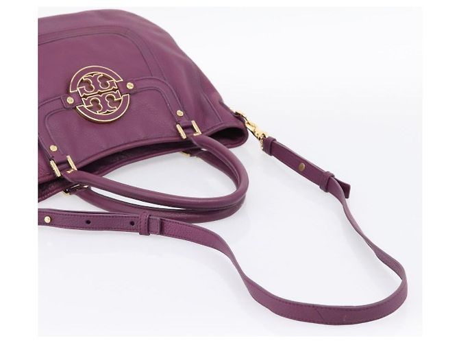 Borsa TORY BURCH in pelle 2way Viola Tono Oro Auth 203348A Porpora - vista 9