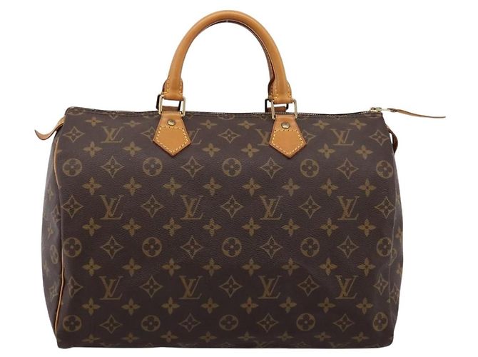 Borsa a mano LOUIS VUITTON Monogram Speedy 35 M41524 LV Auth 201426 Monogramma - vista 13