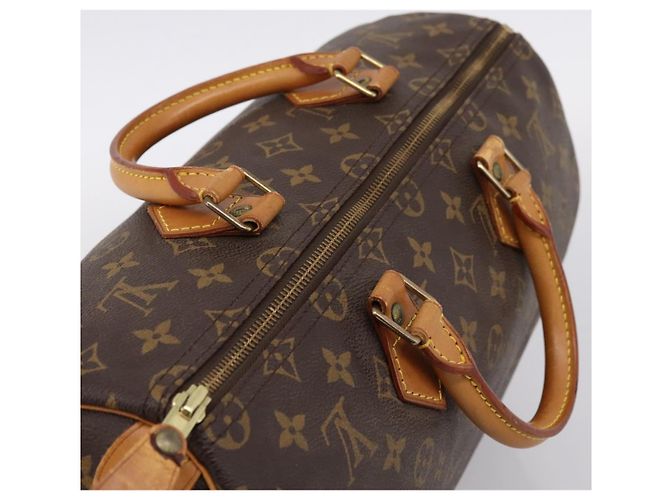 Borsa a mano LOUIS VUITTON Monogram Speedy 35 M41524 LV Auth 201426 Monogramma - vista 6