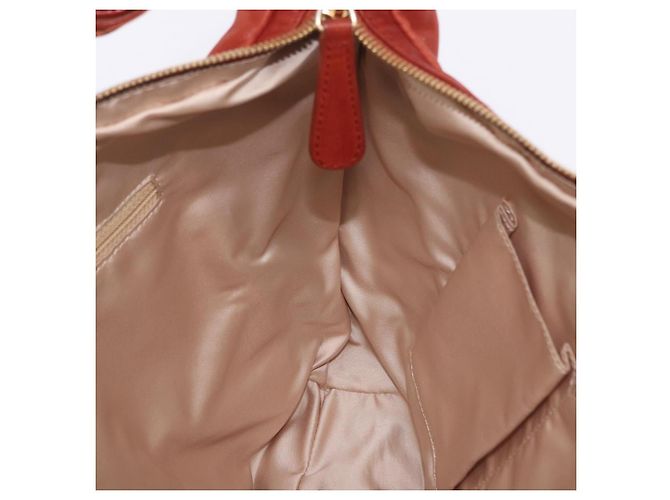 Borsa a tracolla Christian Dior in pelle marrone e oro Auth 202621V - vista 20