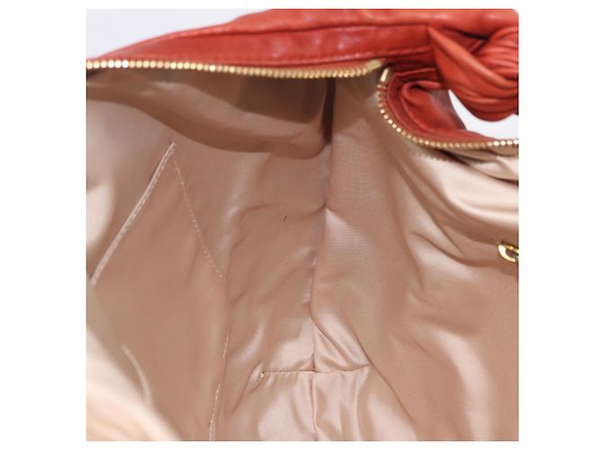 Borsa a tracolla Christian Dior in pelle marrone e oro Auth 202621V - vista 21