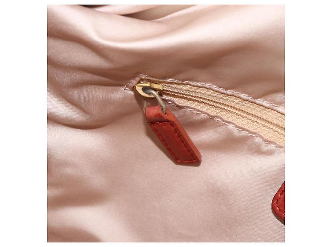Borsa a tracolla Christian Dior in pelle marrone e oro Auth 202621V - vista 22
