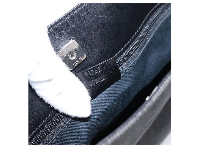 Borsa a tracolla GUCCI GG Canvas Nera 91762 Auth mr2911 Nero - vista 11