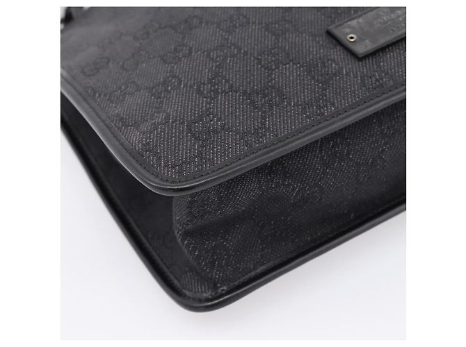 Borsa a tracolla GUCCI GG Canvas Nera 91762 Auth mr2911 Nero - vista 14
