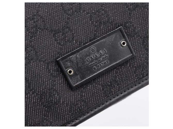 Borsa a tracolla GUCCI GG Canvas Nera 91762 Auth mr2911 Nero - vista 17