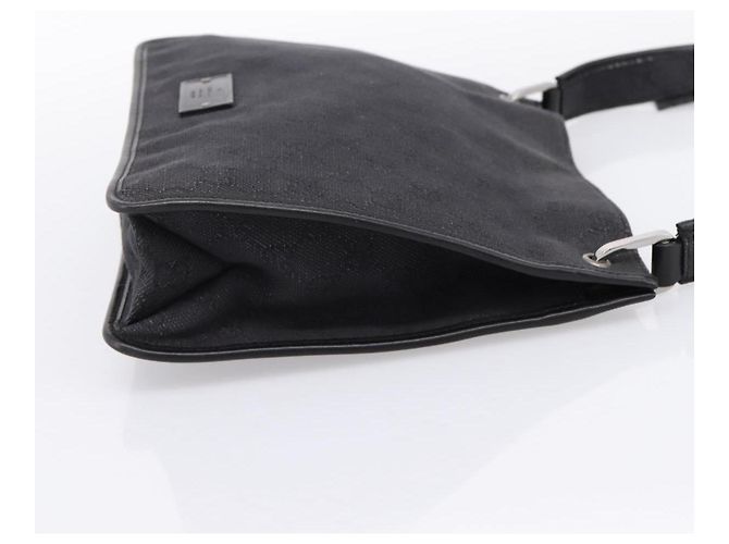 Borsa a tracolla GUCCI GG Canvas Nera 91762 Auth mr2911 Nero - vista 4