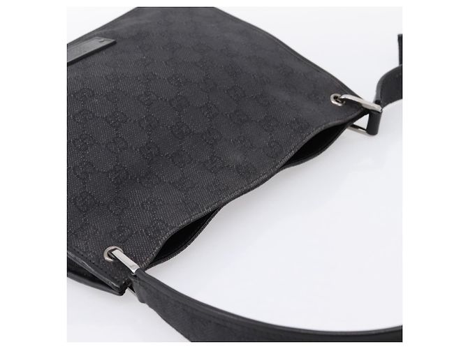 Borsa a tracolla GUCCI GG Canvas Nera 91762 Auth mr2911 Nero - vista 6