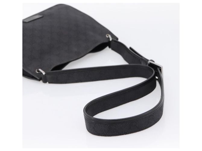 Borsa a tracolla GUCCI GG Canvas Nera 91762 Auth mr2911 Nero - vista 7