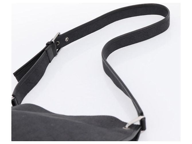 Borsa a tracolla GUCCI GG Canvas Nera 91762 Auth mr2911 Nero - vista 8