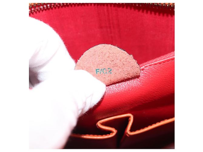 Céline CELINE Star Ball Tote Bag aus Leder Orange Goldfarben Auth 202281A - Ansicht 12