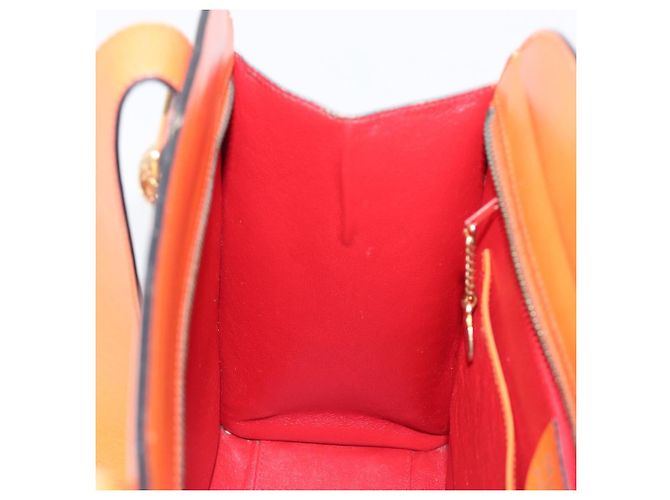 Céline CELINE Star Ball Tote Bag aus Leder Orange Goldfarben Auth 202281A - Ansicht 20