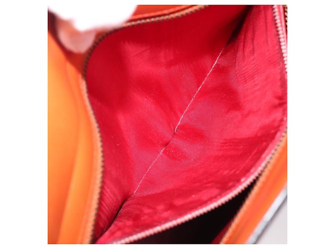 Céline CELINE Star Ball Tote Bag aus Leder Orange Goldfarben Auth 202281A - Ansicht 22
