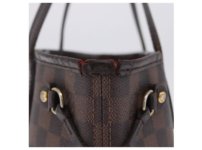 Borsa Tote LOUIS VUITTON Damier Ebene Neverfull PM N51109 LV Auth 203282 - vista 14