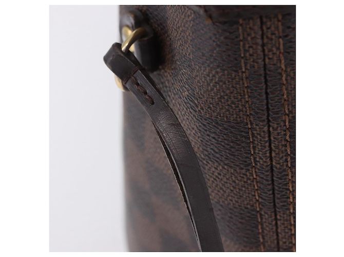 Borsa Tote LOUIS VUITTON Damier Ebene Neverfull PM N51109 LV Auth 203282 - vista 15