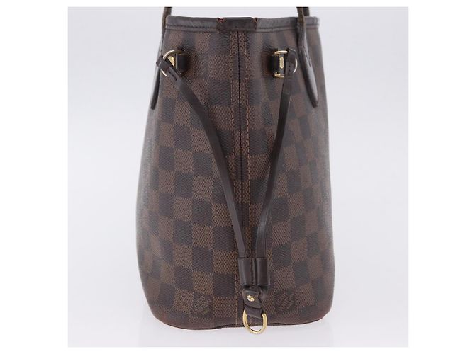 Borsa Tote LOUIS VUITTON Damier Ebene Neverfull PM N51109 LV Auth 203282 - vista 4