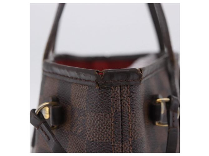 Borsa Tote LOUIS VUITTON Damier Ebene Neverfull PM N51109 LV Auth 203282 - vista 5